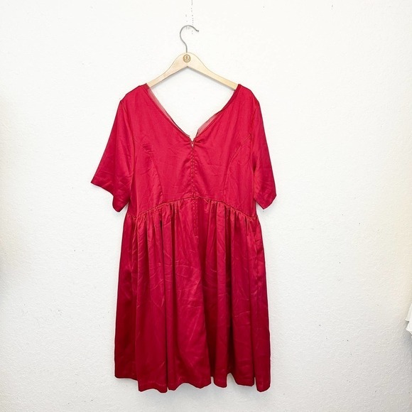 Hot Topic X Outlander Series Red Party Dress Plus Size Womens 16 Holiday Vamp - Picture 4 of 7